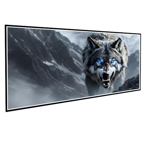 Diamond Painting Erwachsene kinder Wolf Diamond Painting XXL 20x40cm Full Drill DIY Berg Diamant Painting Bilder Perlen Bilder Malerei Bastelset Mosaikherstellung, Wand Dekor Geschenke Mädchen V-444 von Dnnufagg