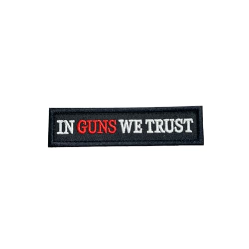 DoLife Attached USA Made in Guns We Trust Hook and Loop Patch, 1 Pcs Funny Meme Embroidered Patches, Tactical Military Moral Patch with Hook Fastener Backing, Cute Applique Accessories for Backpacks von DoLife Attached