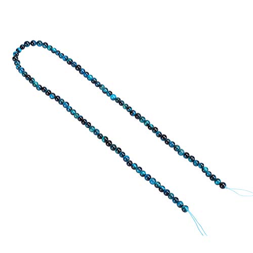 Blaue Tigerauge-Perlen, 4 Mm, Naturstein, Tigerauge-Perlen, Naturstein, Blaue Tigerauge-Perlen, Blaue Tigerauge-runde Perlen, DIY-Schmuck, Armbandherstellung, Zubehör (4 mm, 92 von Doact