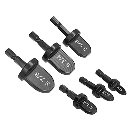 Swaging -Werkzeug HLK, 6PCS -Rohrschwanzwerkzeugbohrmaschine Bit Set Kupferflackwerkzeugrohr Expander Werkzeugrohr Expander Bohrer Bit Kupferrohr Expander Bit für die Klimaanlage Reparatur von Doact