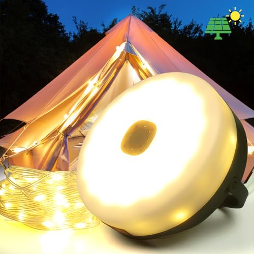 Doahurry Camping Lichterkette Aufrollbar 10M, Vielseitige Led Lichterkette Camping Festival Zubehör, Wasserdicht Camping Gadgets Lichterkette Aufrollbar,USB Camping ZubehöR Lichterkette Camping Aufrol von Doahurry