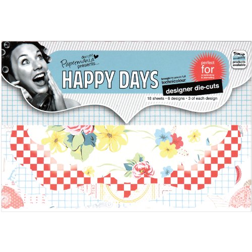 DOCrafts Papermania Designer-Stanzformen, Happy Days, 18 Stück von Docrafts