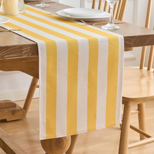 Tischläufer Modern Wohnzimmer Tischläufer Gelb Tischdecke Tischläufer Bunt Tischläufer Gelb Streifen Polyester Tischläufer für Bauernhaus Esszimmer Küche Esstisch Dekoration Urlaub Party 40x140cm Tischläufer Modern Wohnzimmer Tischläufer Gelb Tischdecke Tischläufer Bunt Tischläufer Gelb Streifen Polyester Tischläufer für Bauernhaus Esszimmer Küche Esstisch Dekoration Urlaub Party 40x140cm von Dokeleen