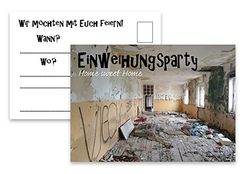 Einladungskarten Einweihungsparty 25 tlg. von DokiDekor