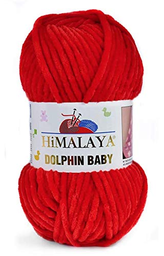 Himalaya Delphin Baby Garn 5 Stück 5x100 Gramm Baby Wolle 500 Gramm (17,63 oz) Wolle Super Bulky Baby Decke Garn 655 Yds (600m) Samtgarn, Himalaya Garn, Babygarn, Häkelgarn Samtgarn (80318) von Dolphin Baby