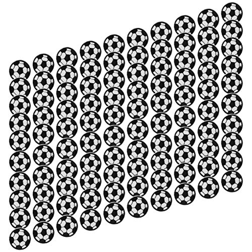 Fußball-Stickerei-Patches, DIY-Kleidung, Dekoration für T-Shirt, Hoodies, 100 Stück, 3 Cm von Domary