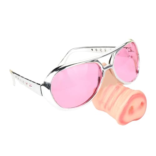 Domasvmd Brille mit großer Nase, Halloween, Cosplay, Party, Dekoration, Brille, Kostüm, Foto-Requisiten, Halloween-Verkleidung, Brille mit lustiger Nase, kreative Nasenbrille von Domasvmd