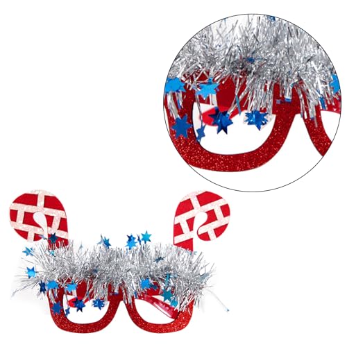 Weihnachtsgitter Brillenrahmen Weihnachten Party Brille Neuheit Kostüm Verkleidung Brille Brille ohne Gläser Weihnachten Brille Lustige Weihnachten Brille Weihnachten Party Brillen Rahmen von Domasvmd