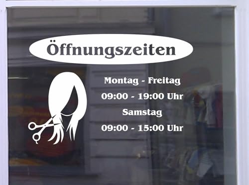 Don Cappello Öffnungszeiten Friseur Schaufensterbeschriftung Aufkleber Werbung Laden Geschäft Gold Breite 40 cm von Don Cappello