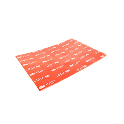 3M VHB 4905F Klebeband Klebepads Klebestreifen doppelseitig hochtransparent für hochenergetische Werkstoffe 125mm x 90mm - 1 Stück von DonDo