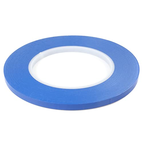 DonDo Fineline Konturenband Zierlinienband lackier Klebeband lackieren Airbrush Masking Tape 6mm x 55m blau von DonDo