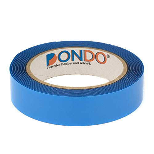 DonDo doppelseitiges Montageklebeband Acryl Klebeband stark klebend transparent 25mm x 3 Meter von DonDo