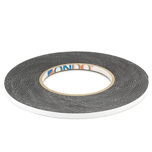 DonDo doppelseitiges Montageklebeband Schaumstoff Klebeband aus PE-Schaum stark klebend 6mm x 14 Meter von DonDo