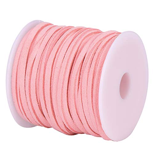 DonDon Veloursband 3 mm DIY 30 Meter Velours Rolle - Rosa von DonDon