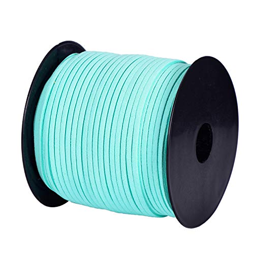 DonDon Veloursband 3 mm DIY 90 Meter Velours Rolle - Türkis von DonDon