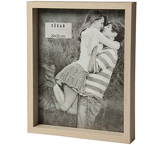 DONREGALOWEB Set mit 2 Bilderrahmen für Fotos von 20 x 25 cm, Holz, weiß gealtert von DonRegaloWeb