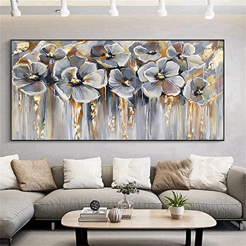 Diamant Painting Bilder Kits,DIY 5D Diamond Painting Erwachsene Groß Malen Nach Zahlen,Full Crystal Strass Gem Art Dots Mosaik Daiments Painting,Kunsthandwerk für Home Wall Décor Vintage weiße Blumen Diamant Painting Bilder Kits,DIY 5D Diamond Painting Erwachsene Groß Malen Nach Zahlen,Full Crystal Strass Gem Art Dots Mosaik Daiments Painting,Kunsthandwerk für Home Wall Décor Vintage weiße Blumen von Donpeer
