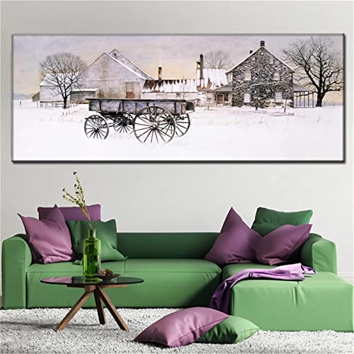 Diamond Painting Bilder Set,DIY 5D Dimanten Painting Schneehütte Kinde,Full Drill Groß Erwachsene,Diamant Malerei Kits Vollbild Diamond Dot Cross Stickerei Craft Buddy Crystal Art for Home Wall Decor von Donpeer