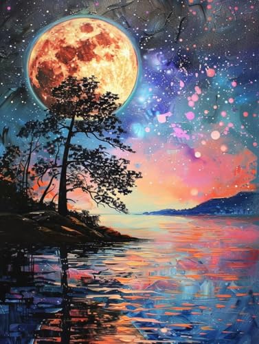 Diamond Painting Fantasie Diamond Painting Erwachsene, DIY Diamant Painting Bilder Landschaft Diamond Art, Diamond Painting Kinder Malen Nach Zahlen Malerei Kits fur Home Wand Dekor 70 x 90 cm Pd244 von Donpeer