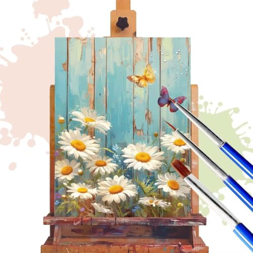 Donpeer Malen Nach Zahlen Erwachsene, Blume Paint by Numbers Adult Anfänger Bastelset, Leinwand 100x120cm, DIY Geschenk Kreativ Set Ölgemälde mit Pinsel und Acrylfarbe, Home Decor Schmetterling R240 von Donpeer