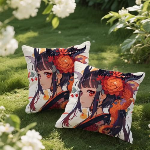 Outdoor Kissen 40x40 cm 2er Set Kissenbezug Karikatur Kissen Deko Kissenbezüge Atmungsaktiv Wetterfest, Sofakissen Samtstoff Kissenhülle Niedlich Outdoorkissen für Garten Balkon Deko Geschenke e136 Outdoor Kissen 40x40 cm 2er Set Kissenbezug Karikatur Kissen Deko Kissenbezüge Atmungsaktiv Wetterfest, Sofakissen Samtstoff Kissenhülle Niedlich Outdoorkissen für Garten Balkon Deko Geschenke e136 von Donpeer