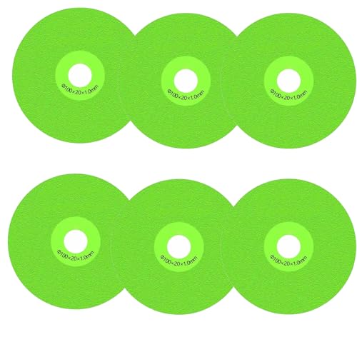 Rock Plate Grinding Disc,100 mm superdünne Trennscheibe für Porzellan, Glas, Keramik, Fliesen, Marmor, Diamant (6 pcs) von Donubiiu