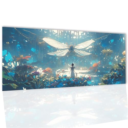 Diamond Painting Erwachsene, Diamond Painting XXL Blume Diamant Malerei Kits 22x43inch, DIY Bastelset Erwachsene mit Zubehör, Mosaikherstellung Malen Nach Zahlen Set Home Wand Dekor Weihnachten WQ-314 von Doontiny