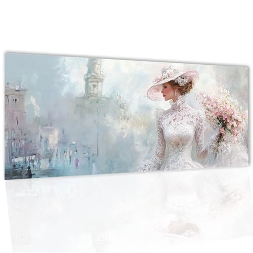 Frau Diamond Painting, Diamond Painting Erwachsene Kabine Diamant Paintings Bilder Kinder, DIY 5D Runde Steine Bastelset Erwachsene Set für Zuhause Wanddeko, Geschenke für Frauen 22x43inch WQ-100 von Doontiny