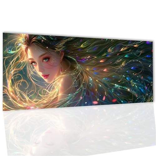 Göttin Diamond Painting 100x220cm, Diamond Painting Kinder Feder, 5D DIY Runder Crystal Art Crafts Set, Daiments Paintings Erwachsene Stickerei Kreuzstich für Haus Wanddeko, Geschenke für MäNner WQ-79 von Doontiny