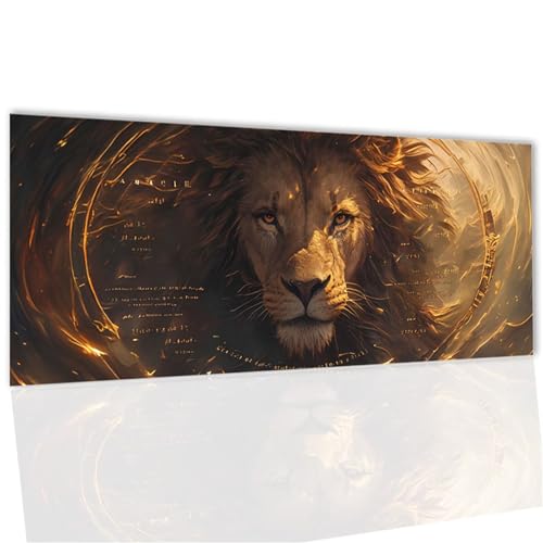 Löwe Diamond Painting, Diamond Painting Erwachsene Tier Diamant Paintings Bilder Kinder, DIY Runde Steine Bastelset Erwachsene Set mit ZubehöR Zuhause Wanddeko, Geschenke für Frauen 22x43inch WQ-96 von Doontiny