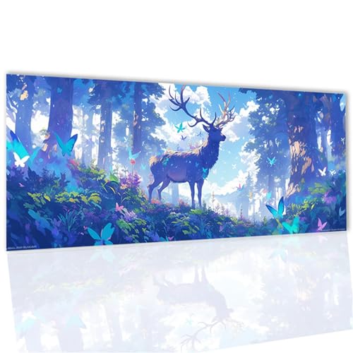 Reh Diamond Painting, Diamond Painting Erwachsene Schmetterling Diamant Paintings Bilder Kinder, DIY 5D Runde Steine Bastelset Erwachsene Set mit ZubehöR Zuhause Wanddeko Geschenke 27x55inch WQ-348 von Doontiny