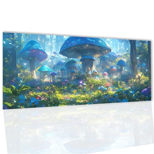 Wald Diamond Painting, Diamond Painting Erwachsene Pilz Diamant Paintings Bilder Kinder, DIY Runde Steine Bastelset Erwachsene Set mit ZubehöR Zuhause Wanddeko, Geschenke für Frauen 22x43inch WQ-76 von Doontiny