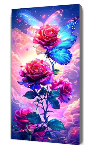 Dooqon Malen Nach Zahlen Erwachsene Traum Rose, DIY Handgemalt Ölgemälde Kit für Anfänger und Erwachsene, Inklusive Knitterfreie Leinwand,Pinsel und Acrylfarben, Malen Nach Zahlen Dekor 20x40cm g-419 Dooqon Malen Nach Zahlen Erwachsene Traum Rose, DIY Handgemalt Ölgemälde Kit für Anfänger und Erwachsene, Inklusive Knitterfreie Leinwand,Pinsel und Acrylfarben, Malen Nach Zahlen Dekor 20x40cm g-419 von Dooqon