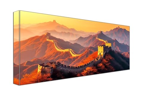 Malen Nach Zahlen, Landschaft Große Mauer Malen Nach Zahlen Erwachsene, Kinder Anfänger DIY Handgemalt Ölgemälde auf Leinwand Kits, Farbe und Pinsel Artwork, für Home Dekor Geschenk 35x70cm g-723 Malen Nach Zahlen, Landschaft Große Mauer Malen Nach Zahlen Erwachsene, Kinder Anfänger DIY Handgemalt Ölgemälde auf Leinwand Kits, Farbe und Pinsel Artwork, für Home Dekor Geschenk 35x70cm g-723 von Dooqon