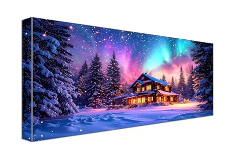 Malen Nach Zahlen Erwachsene Aurora Kleine Stadt, DIY Handgemalt Ölgemälde Kit für Anfänger und Erwachsene, Inklusive Knitterfreie Leinwand,Pinsel und Acrylfarben, Malen Nach Zahlen 20x40cm g-714 Malen Nach Zahlen Erwachsene Aurora Kleine Stadt, DIY Handgemalt Ölgemälde Kit für Anfänger und Erwachsene, Inklusive Knitterfreie Leinwand,Pinsel und Acrylfarben, Malen Nach Zahlen 20x40cm g-714 von Dooqon