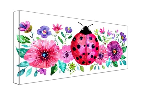 Malen Nach Zahlen Erwachsene Blume Marienkäfer, DIY Handgemalt Ölgemälde Kit für Anfänger und Erwachsene, Inklusive Knitterfreie Leinwand,Pinsel und Acrylfarben, Malen Nach Zahlen Dekor 20x40cm g-703 Malen Nach Zahlen Erwachsene Blume Marienkäfer, DIY Handgemalt Ölgemälde Kit für Anfänger und Erwachsene, Inklusive Knitterfreie Leinwand,Pinsel und Acrylfarben, Malen Nach Zahlen Dekor 20x40cm g-703 von Dooqon