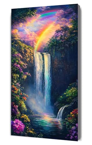 Malen Nach Zahlen Erwachsene Fallen Regenbogen, DIY Handgemalt Ölgemälde Kit für Anfänger und Erwachsene, Inklusive Knitterfreie Leinwand,Pinsel und Acrylfarben, Malen Nach Zahlen Dekor 20x40cm g-458 Malen Nach Zahlen Erwachsene Fallen Regenbogen, DIY Handgemalt Ölgemälde Kit für Anfänger und Erwachsene, Inklusive Knitterfreie Leinwand,Pinsel und Acrylfarben, Malen Nach Zahlen Dekor 20x40cm g-458 von Dooqon