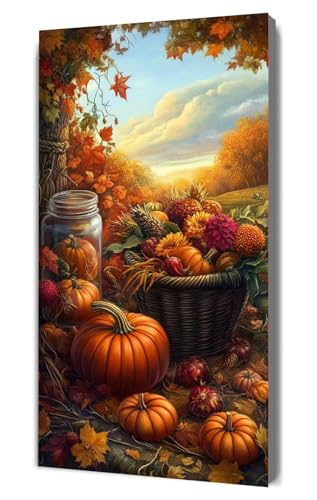 Malen Nach Zahlen Erwachsene Kürbis Herbst, DIY Handgemalt Ölgemälde Kit für Anfänger und Erwachsene, Inklusive Knitterfreie Leinwand,Pinsel und Acrylfarben, Malen Nach Zahlen Dekor 30x60cm g-448 Malen Nach Zahlen Erwachsene Kürbis Herbst, DIY Handgemalt Ölgemälde Kit für Anfänger und Erwachsene, Inklusive Knitterfreie Leinwand,Pinsel und Acrylfarben, Malen Nach Zahlen Dekor 30x60cm g-448 von Dooqon
