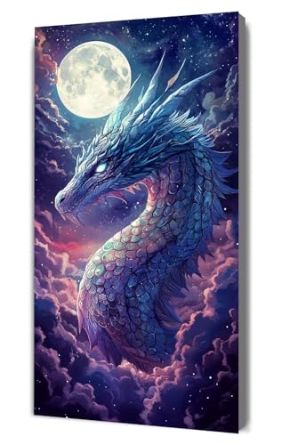 Malen Nach Zahlen Erwachsene Traum Drachen, DIY Handgemalt Ölgemälde Kit für Anfänger und Erwachsene, Inklusive Knitterfreie Leinwand,Pinsel und Acrylfarben, Malen Nach Zahlen Dekor 20x40cm g-412 Malen Nach Zahlen Erwachsene Traum Drachen, DIY Handgemalt Ölgemälde Kit für Anfänger und Erwachsene, Inklusive Knitterfreie Leinwand,Pinsel und Acrylfarben, Malen Nach Zahlen Dekor 20x40cm g-412 von Dooqon