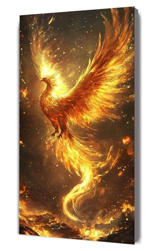 Malen Nach Zahlen Erwachsene Vogel Flamme, DIY Handgemalt Ölgemälde Kit für Anfänger und Erwachsene, Inklusive Knitterfreie Leinwand,Pinsel und Acrylfarben, Malen Nach Zahlen Dekor 20x40cm g-453 Malen Nach Zahlen Erwachsene Vogel Flamme, DIY Handgemalt Ölgemälde Kit für Anfänger und Erwachsene, Inklusive Knitterfreie Leinwand,Pinsel und Acrylfarben, Malen Nach Zahlen Dekor 20x40cm g-453 von Dooqon