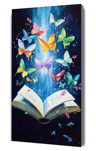Malen Nach Zahlen Erwachsene Zauberbuch Schmetterling, DIY Handgemalt Ölgemälde Kit für Anfänger und Erwachsene, Inklusive Knitterfreie Leinwand,Pinsel und Acrylfarben, Malen Nach Zahlen 20x40cm g-439 Malen Nach Zahlen Erwachsene Zauberbuch Schmetterling, DIY Handgemalt Ölgemälde Kit für Anfänger und Erwachsene, Inklusive Knitterfreie Leinwand,Pinsel und Acrylfarben, Malen Nach Zahlen 20x40cm g-439 von Dooqon