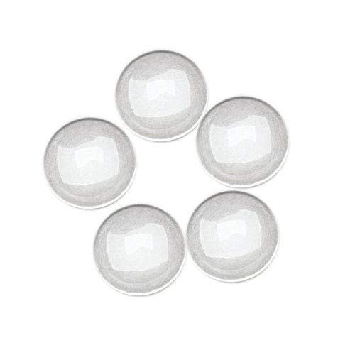 Dophee 100Pcs Crystal Clear Runde Cabochons Flache Rückseite Glaskuppel für DIY Schmuckherstellung 10mm von Dophee