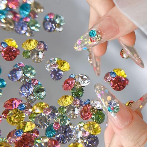 Gestapelt Strasssteine Nägel Nail Charms Gemischt Bunte Zirkon Nagel Steinchen Charms Nägel Stapeln Glitzersteine Nägel Nagel Charms Nail Gems Nagel Steine Nail Art Charms Nagel Deko Nail Design von Dornail