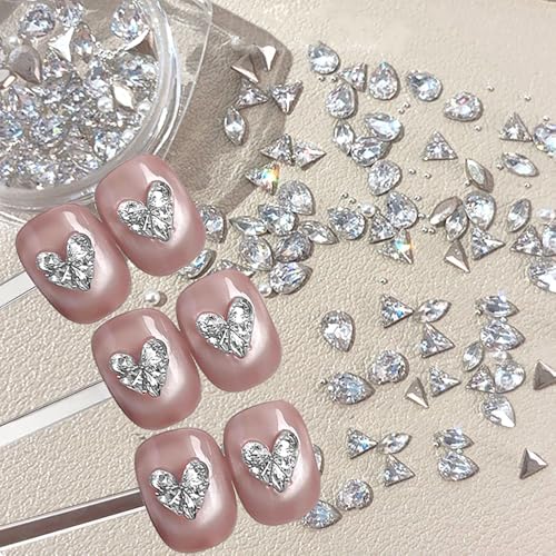 Mehrere Form Weiß Rhinestones Nail Gems Nail Charms Mini Stahl Beads Perlen Zirkon Nagel Steine Nagel Schmuck Zusammensetzen Gespleißt Herz Schmetterling Strasssteine Nägel Glitzersteine Nägel Zubehör Mehrere Form Weiß Rhinestones Nail Gems Nail Charms Mini Stahl Beads Perlen Zirkon Nagel Steine Nagel Schmuck Zusammensetzen Gespleißt Herz Schmetterling Strasssteine Nägel Glitzersteine Nägel Zubehör von Dornail