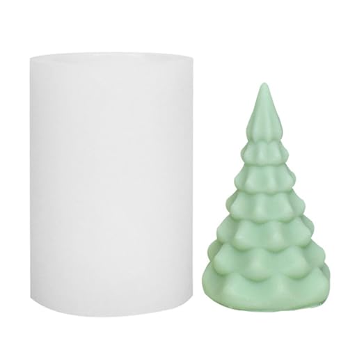 Dottduya 3D-Weihnachtsbaum-Kerzenform | 3D Kiefernkerzenform für Epoxidharz,Weihnachts-Harzformen, Aromatherapie-Kerzen, Handwerk, Kerzenherstellungsformen für Fondant-Kuchen, Seifenstück, von Dottduya