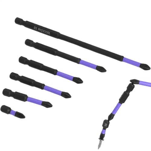 Dottduya Bit-Set für Bohrmaschine, Schraubendreher-Bohrer-Bit-Set | Reparatur-Magnetkopf-Bohrer-Bit-Schraubendreher-Bit-Set | Stahl-Schraubenset, verschiedene stoßfeste Bohrer für Autos, Elektronik von Dottduya