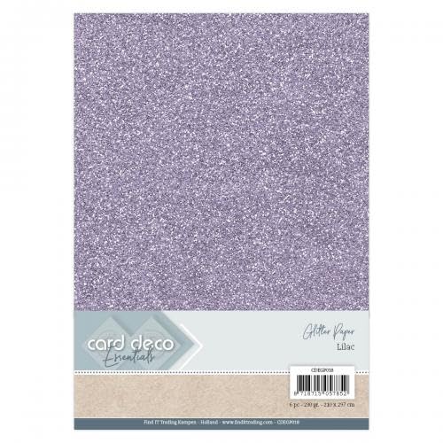 Card Deco Essentials Glitzerpapier, Lila von Dotty Design