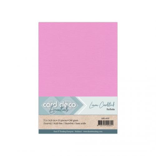 Leinenkarton, A5, Fuchsia von Dotty Design