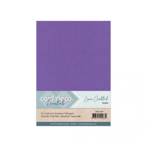 Leinenkarton, A5, Violett von Dotty Design