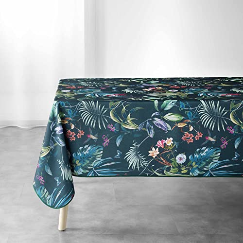 Douceur d'Intérieur, Tischdecke, rechteckig, 150 x 240 cm, Smaragd, Polyester, Bedruckt, Feerie von Douceur d'Intérieur